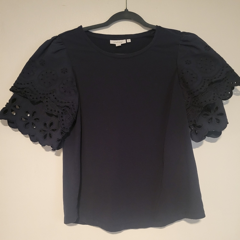 Chicos Navy Shirt